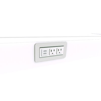 Scale 11 EYHOV Rise Surface Mounted Power Unit with 2 Outlets and 2 USB Port