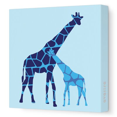 Avalisa Animal   Reticulated Giraffe Stretched Wall Art Reticulated Giraffe