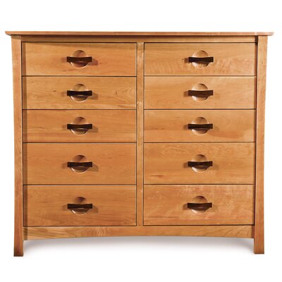 Copeland Furniture Berkeley 10 Drawer Chest 2 BER 80 Finish Natural Cherry