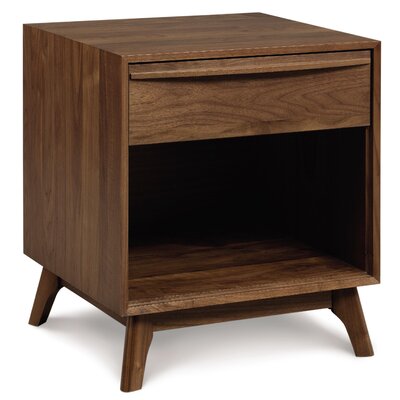 Copeland Furniture Catalina 1 Drawer Nightstand 2 CAL 10 Finish Natural Walnut