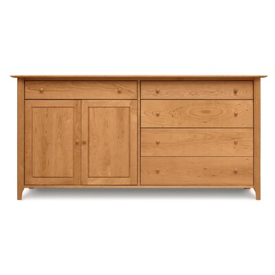 Copeland Furniture Sarah 4 Drawers on Right Buffet 6 SAR 71 Finish Natural C