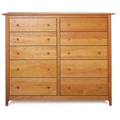 Copeland Furniture Sarah 10 Drawer Dresser 2 SRH 80 Finish Natural Cherry, T