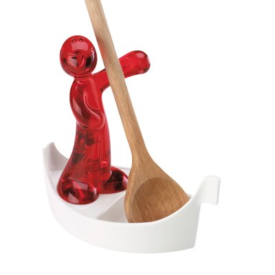 Koziol Luigi Spoon Rest 30175XX Color Transparent Red