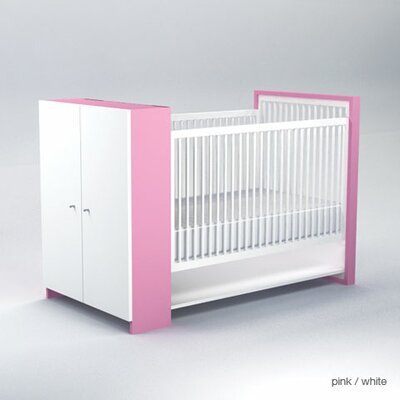 ducduc AJ II Crib AJ2Crib Ra W Fr Finish Pink