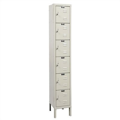 Hallowell Assembled Premium Stock Six Tiers 1 Section Lockers U1228 6A MB