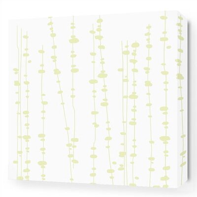 Inhabit Soak Pussy Willows Stretched Graphic Art on Canvas in White and Dew P