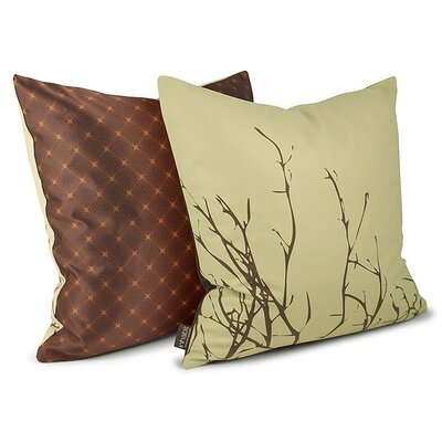 Inhabit Spa Twig Suede  Throw Pillow TWIG1818P