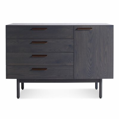 Blu Dot Shale 4 Drawer 1 Door Credenza SH1 4DW1DR SK / SH1 4DW1DR WL Finish 