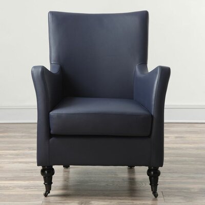 TOV Carlyle Leather Chair TOV A42L6 / TOV A42L7 Color Indigo