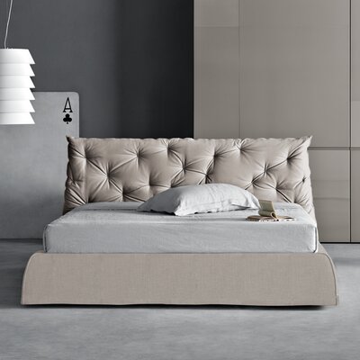 Pianca USA Impunto Platform Bed WONT39N/Beige/WONT33N/Beige Size King