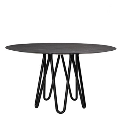 Casamania Meduse End Table CM8550 VC Top Finish White, Base Finish Black