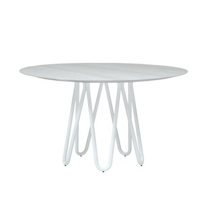 Casamania Meduse End Table CM8550 VC Top Finish White, Base Finish White