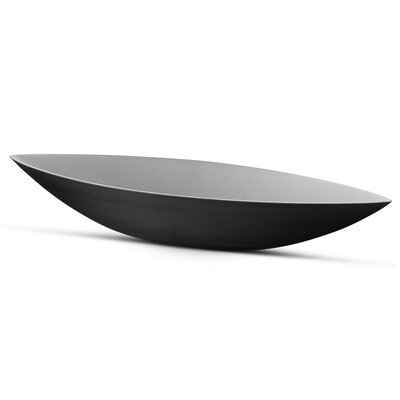 son & dotter Ceramic Boat Bowl DFboat Size Medium, Color Black / Grey