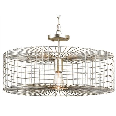 Currey & Company Dusklight 1 Light Drum Pendant 9303