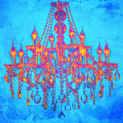 Salty & Sweet Tropic Chandelier Canvas Art SS063 Size 12 H x 12 W x 2 D