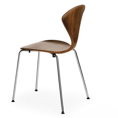 Cherner Metal Base Side Chair CSTK Finish Classic Walnut