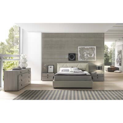 CREATIVE FURNITURE Esprit Queen Platform Bedroom Collection Esprit Bed BEG QN