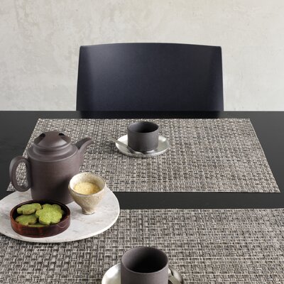 Chilewich Kono Rectangle Placemat 0160 KONO Color Asphalt