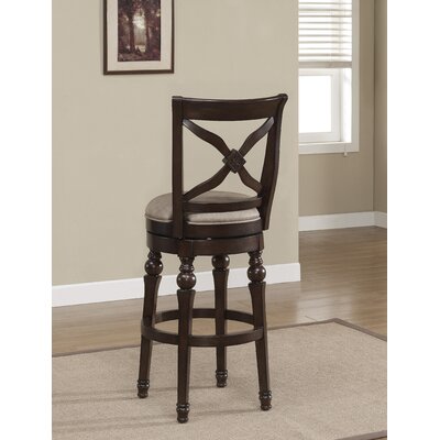 American Heritage Livingston 30 Bar Stool with Cushion 1112 Finish Sienna, 