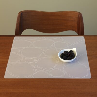 Modern Twist Pebbles Placemat PLPB Color White