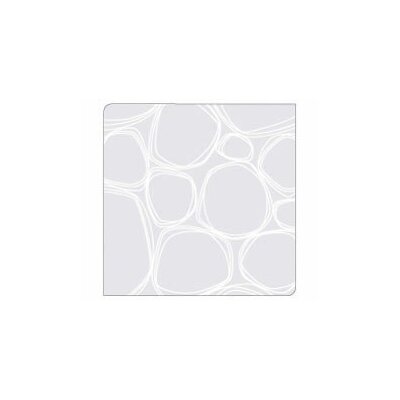 Modern Twist Coaster Notz Pebbles in White on Clear Base CNPB09