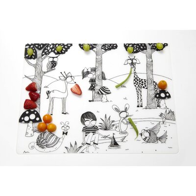 Modern Twist Day at the Pond Placemat in Black PLS12DPCLBK