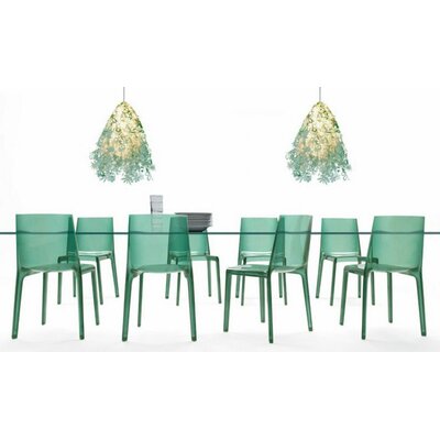 Rexite Eveline Side Chair 2540 Finish Transparent Green