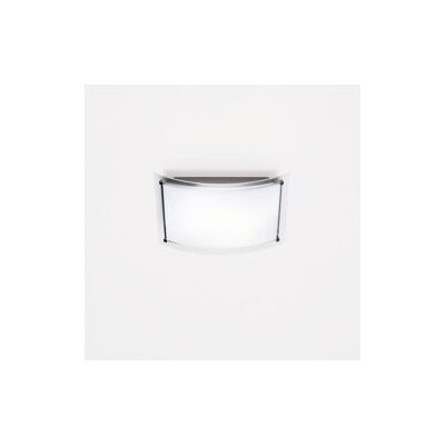 Zaneen Lighting Vision Single Light Flush Mount in Chrome and Painted Aluminu