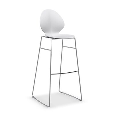 Calligaris Basil Bar Stool CS/1355_P77_P9 Seat Color Matt Optic White