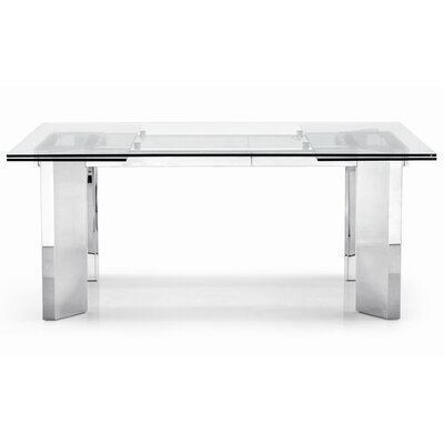 Calligaris Tower Adjustable Extension Dining Table CS/4057 R_G Finish Transp