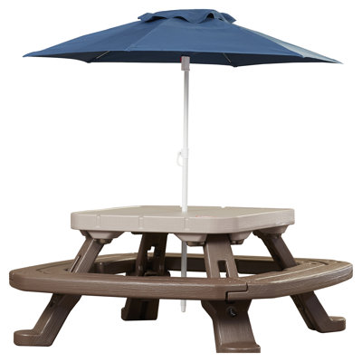 Fold 'n Store Umbrella Picnic Table