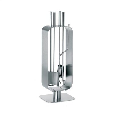 Blomus Bebop 4 Piece Stainless Steel Fireplace Tool Set 65136