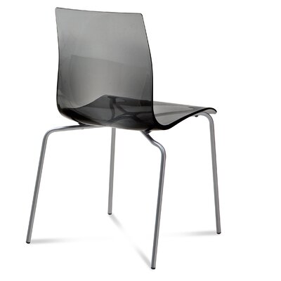 Domitalia Gel b Stacking Chair GEL/B AS FV S Finish Transparent Smoke