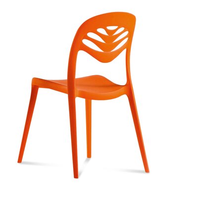 Domitalia ForYou2 Stacking Dining Chair FORYOU2 P Finish Orange