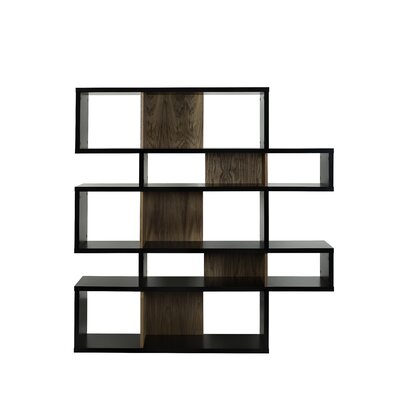 Tema London Composition 63 Bookcase 9500.31 Finish Matte Black / Walnut