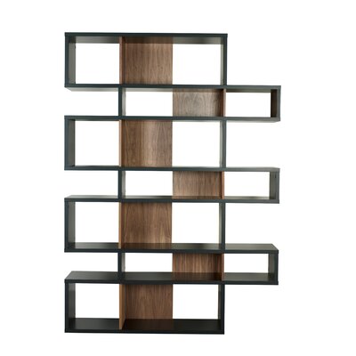 Tema London Composition 87 Bookcase 9500.31 Finish Matte Black / Walnut