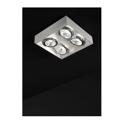 Studio Italia Design B Box Wall / Ceiling Light B BOX WALL/CEILING BK Bulb Ty