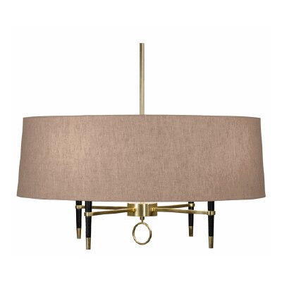 Jonathan Adler Ventana 4 Light Chandelier PN685 / 685 Finish Antique Brass