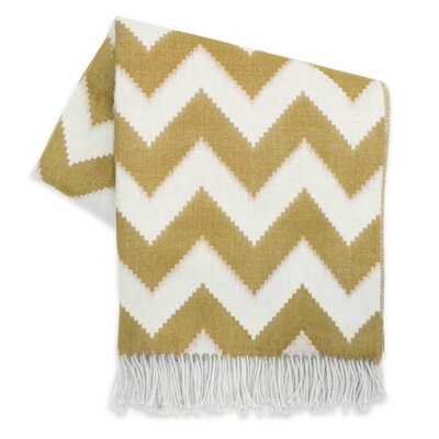 Jonathan Adler Zig Zag Wool Throw XJA1292 Color Camel