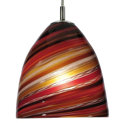 Oggetti Elan 1 Light Line Voltage Pendant OTI1247 Finish Satin Nickel, Canop