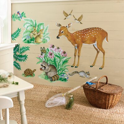 Wallies Woodland Animals Wallpaper Mural 15204