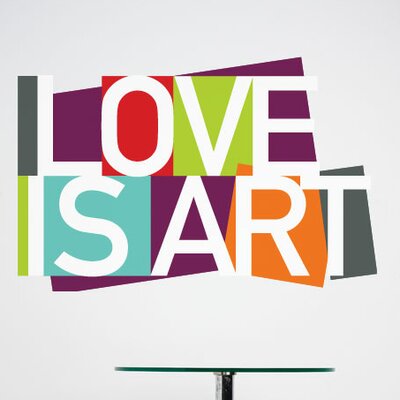 ADZif BlaBla Love is Art Wall Decal T3146AJV5