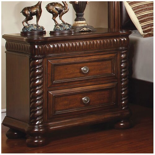 Hokku Designs Bautini 2 Drawer Nightstand IDF 7986N