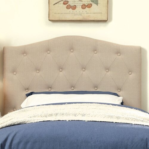 Hokku Designs Marina Upholstered Headboard IDF 7989 Size Twin, Color Ivory