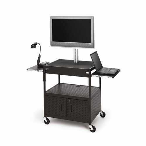 Bretford Height Adjustable Flat Panel Cart TC35FC Electrical Four Outlets