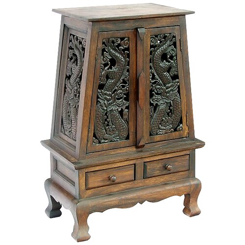 EXP Acacia 25 Chinese Dragons Storage Cabinet frt1171