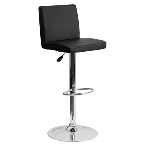 FlashFurniture Contemporary Vinyl Adjustable Height Bar Stool CH 92066 Seat C