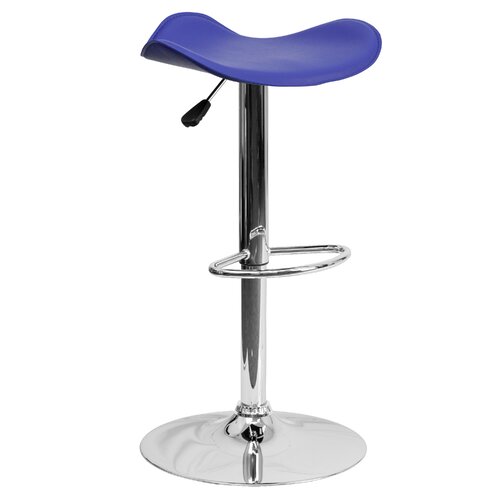 FlashFurniture Contemporary Vinyl Adjustable Height Bar Stool CH TC3 1002 Sea