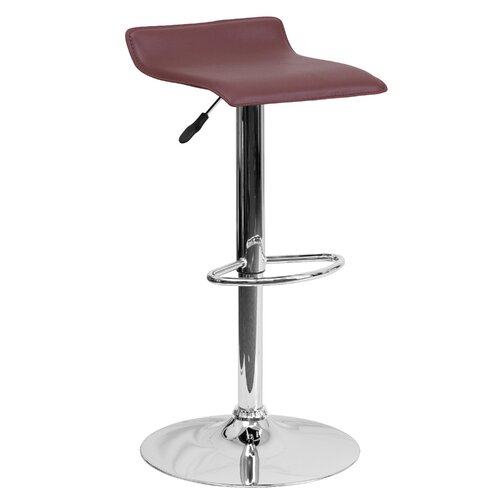 FlashFurniture Contemporary Vinyl Adjustable Height Bar Stool DS 801 CONT Sea