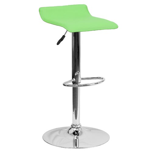 FlashFurniture Contemporary Vinyl Adjustable Height Bar Stool DS 801 CONT Sea